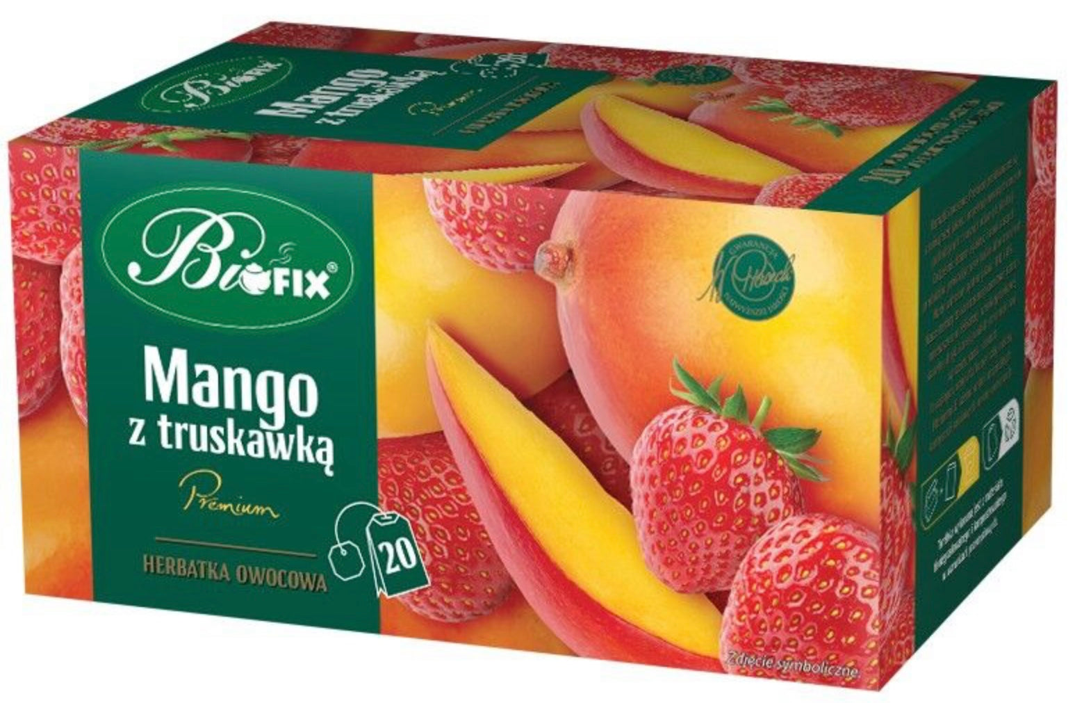 Bi fix Premium Mango z truskawką Herbatka owocowa ekspresowa