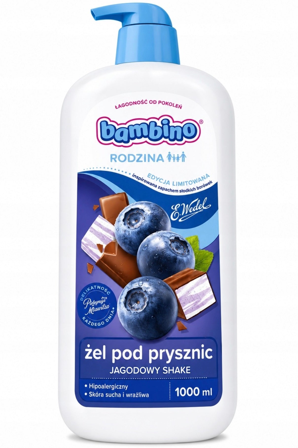 Bambino żel pod prysznic jagodowy shake inspirowana zapachem słodyczy 1l
