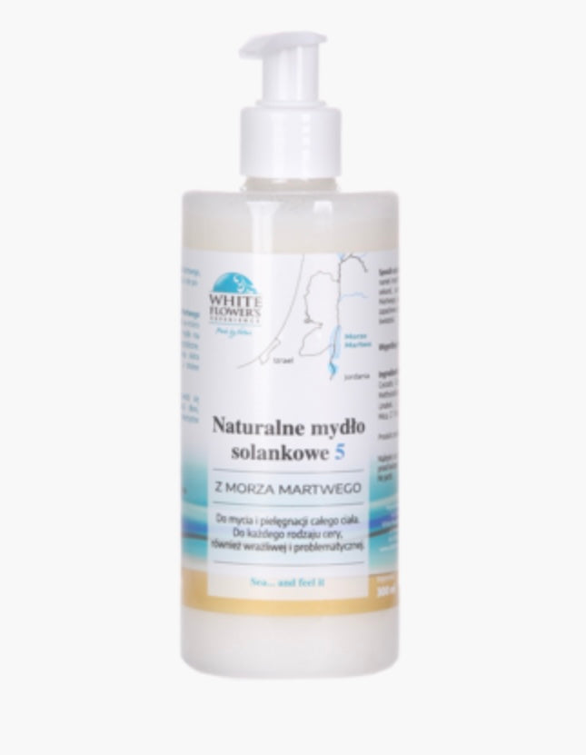 White Flower's Experience
Mydło w płynie, naturalne, solankowe, z Morza Martwego
300 ml