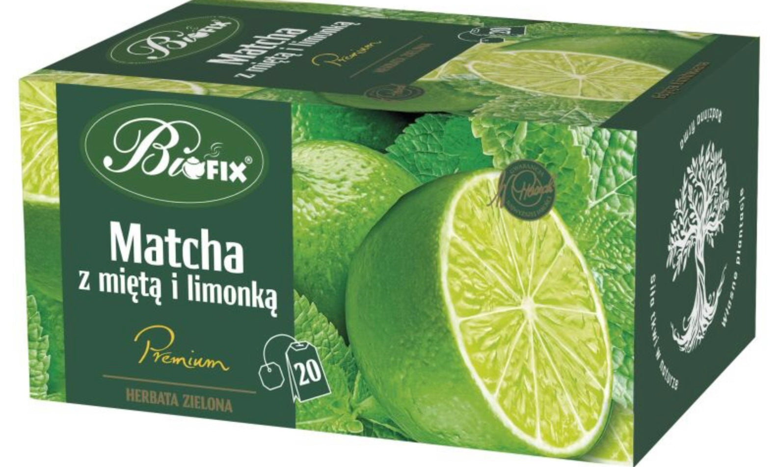 Bi fix Matcha z miętą i limonką Herbata zielona ekspresowa