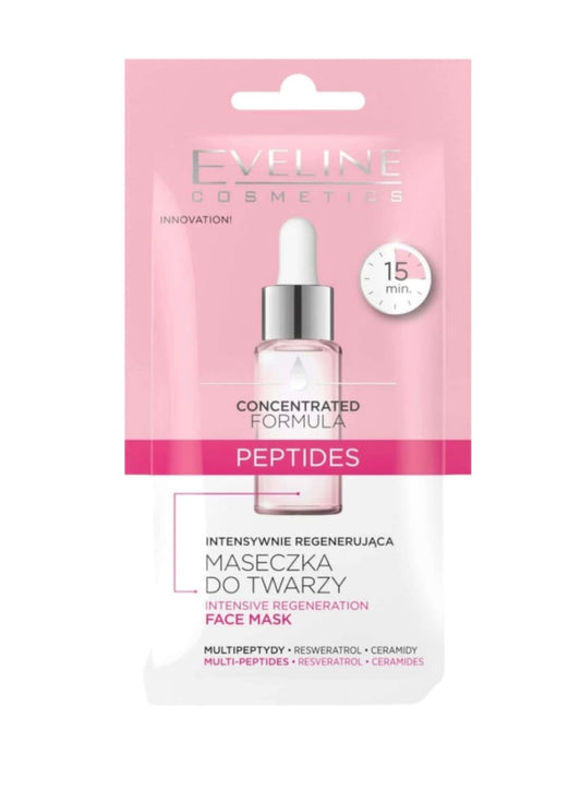 Eveline Concentrated Formula Peptides Intensywnie regenerująca maska do twarzy do cery suchej i dojrzałej