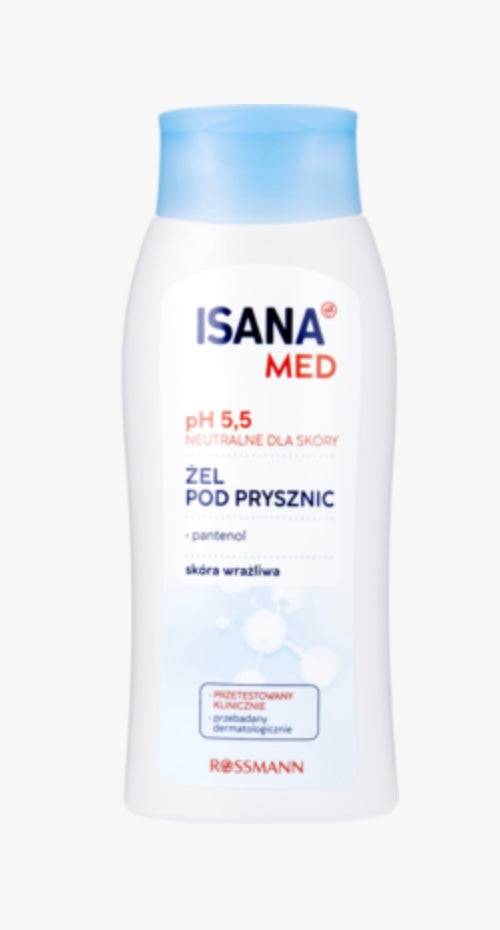 ISANA MED
Żel pod prysznic, do skóry wrażliwej, pH 5,5