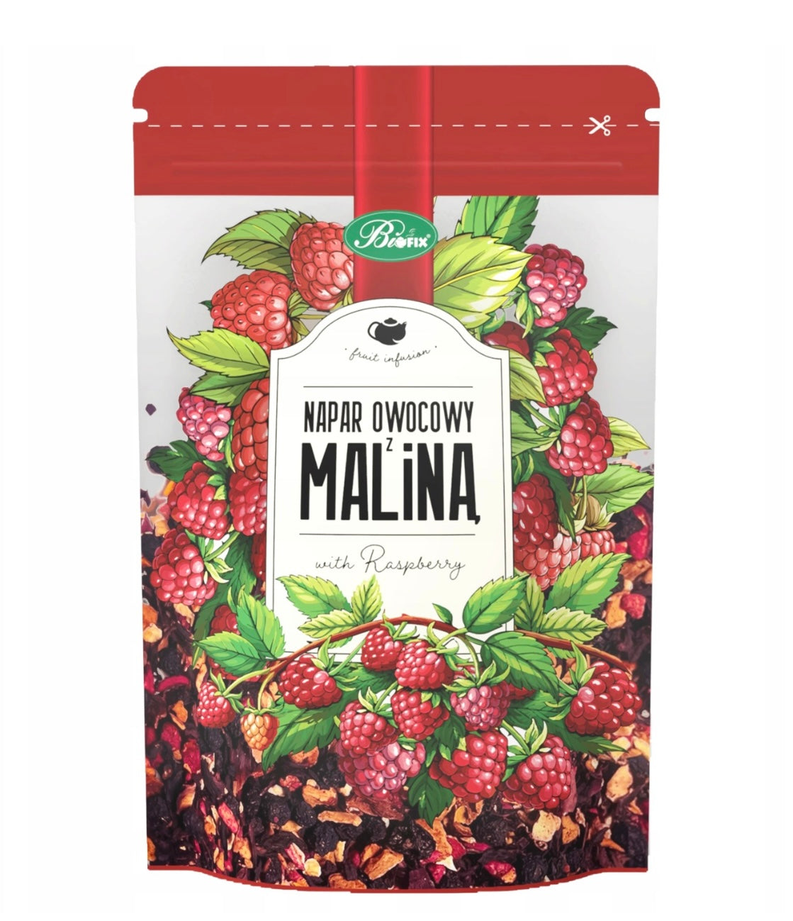 MALINA BIFIX herbatka z suszu NAPAR OWOCOWY herbata z maliną 100 g