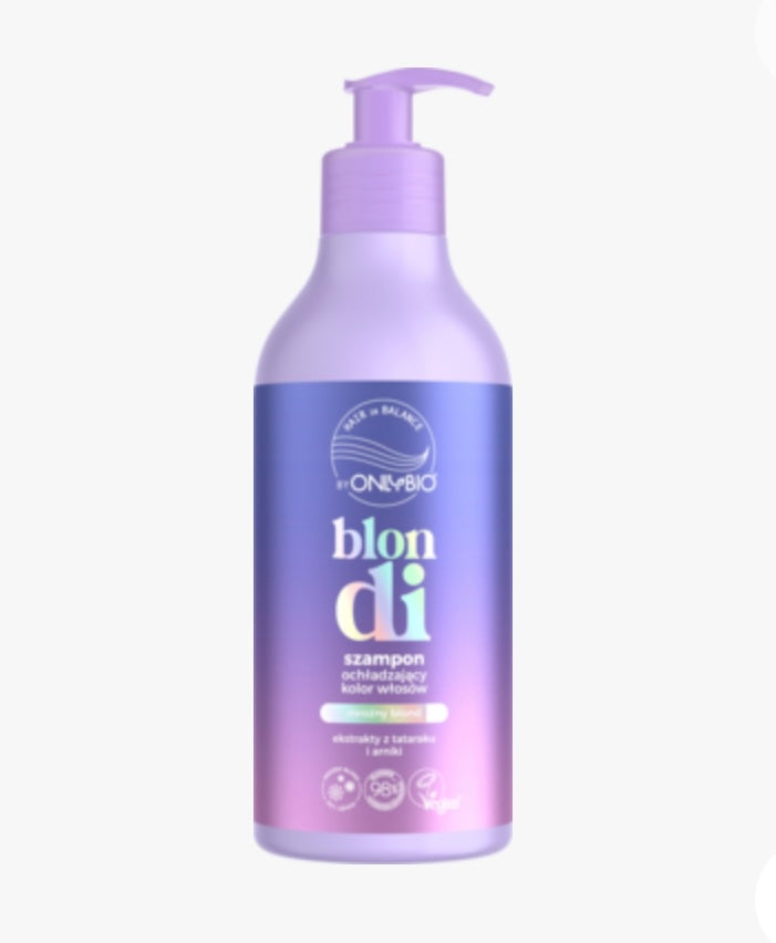 ONLYBIO HAIR IN BALANCE Blondi
Szampon do włosów, ochładzający kolor, Mroźny Blond