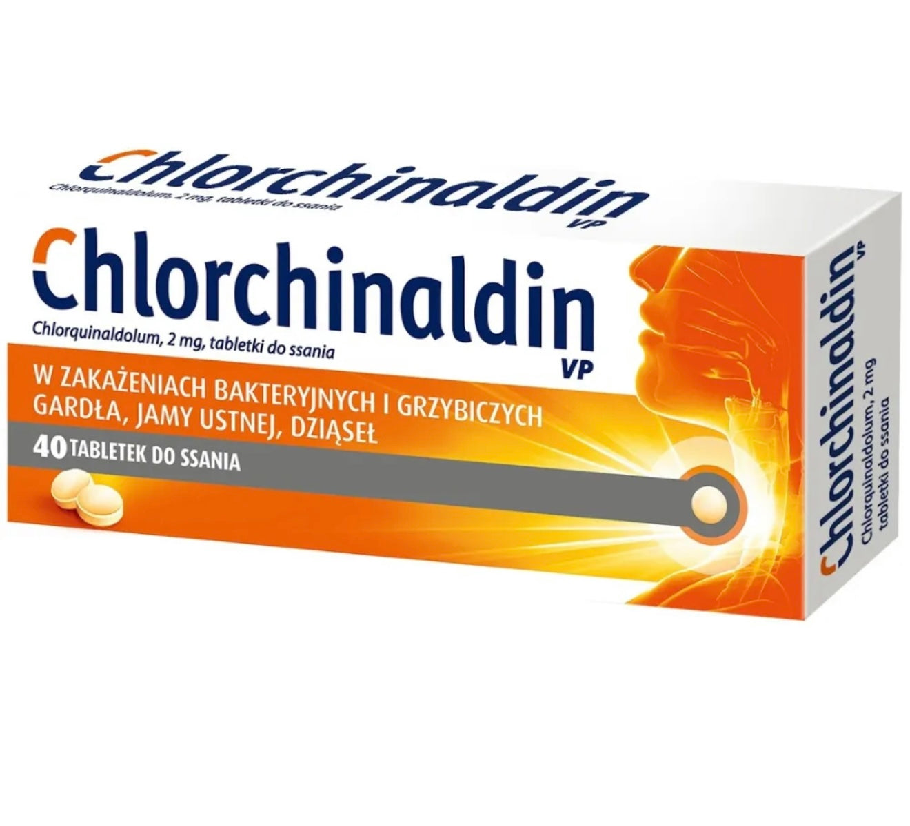 Chlorchinaldin VP 2 mg, 40 tabletek do ssania