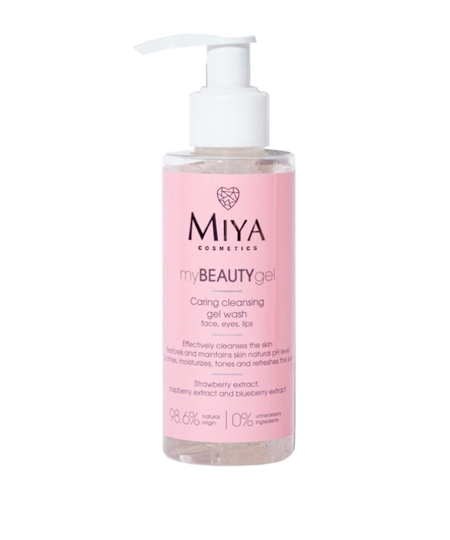 Miya MyBeautyGel Pielęgnujący Żel do Mycia i Oczyszczania Twarzy dla Każdego Rodzaju Skóry140ml
