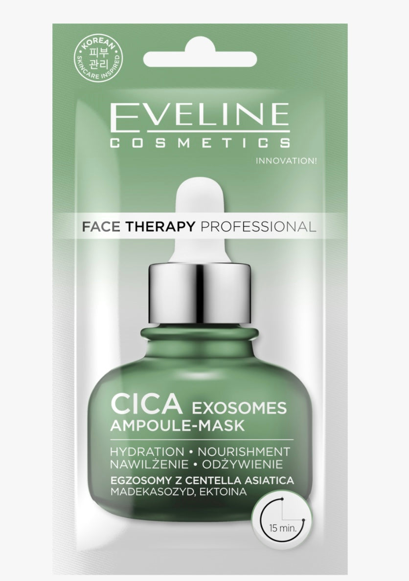 Eveline Face Therapy Professional, CICA Exosomes Ampoule-Mask