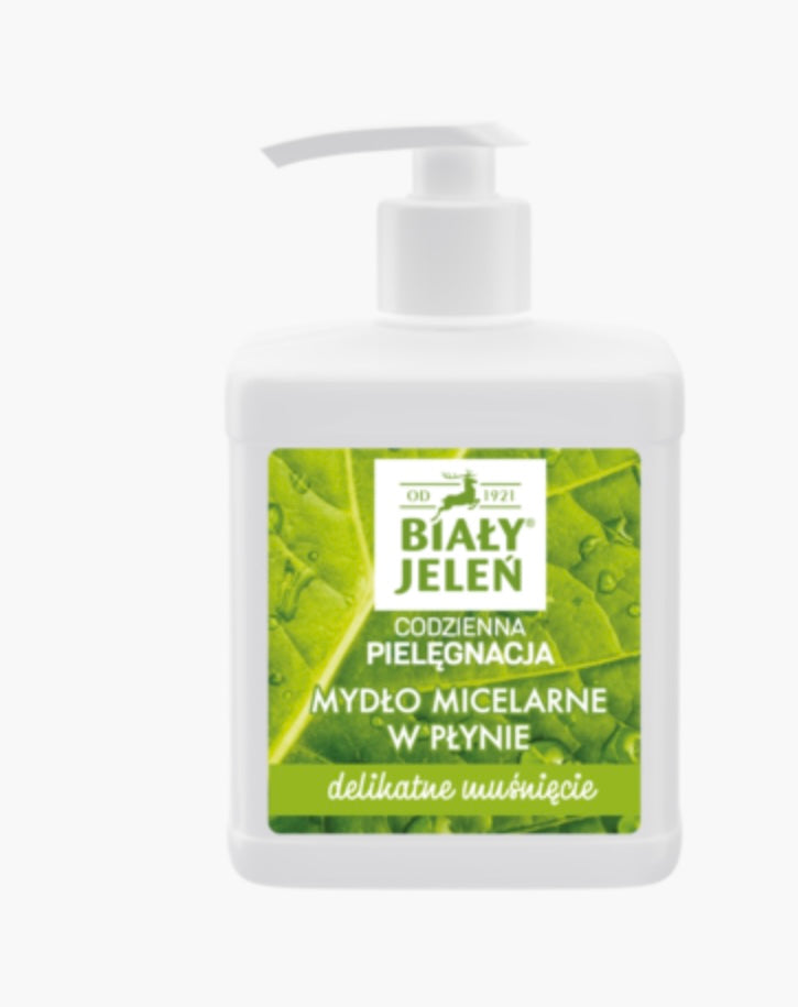 Biały Jeleń
Codzienna Pielęgnacja
Mydło w płynie, micelarne, Delikatne Muśnięcie
500 ml