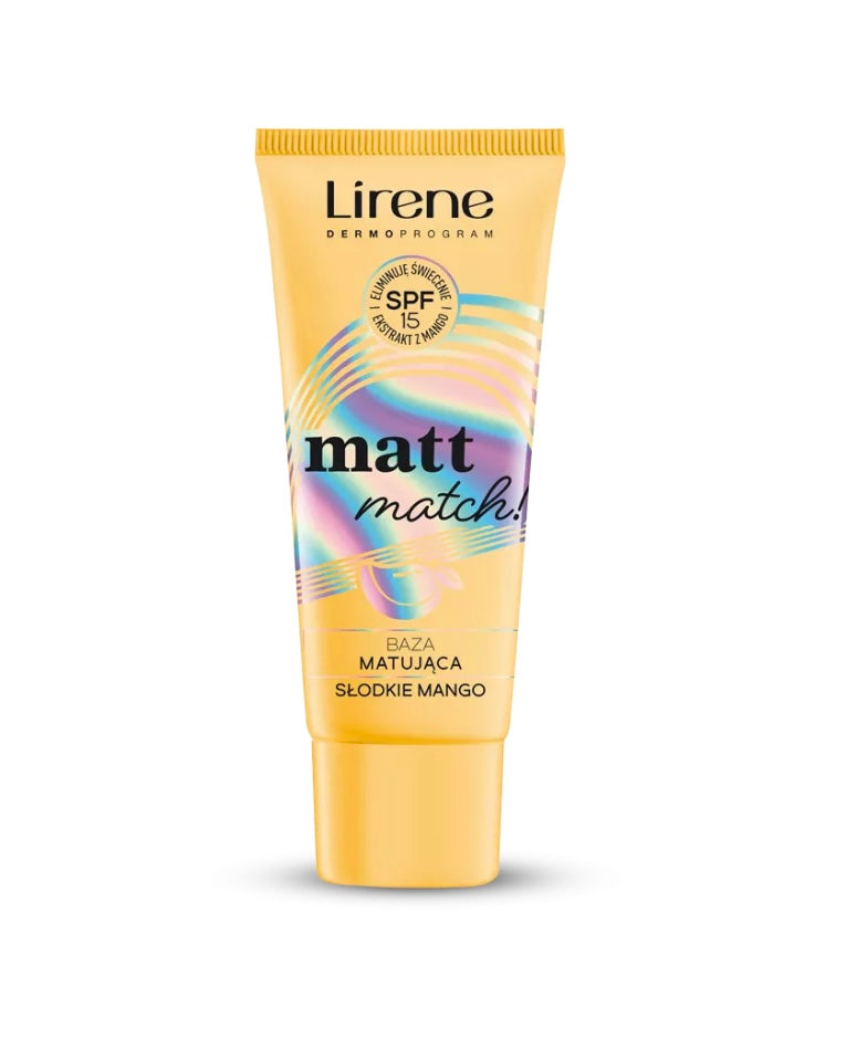 Lirene Matt Match! Matująca baza pod podkład SPF 15 Słodkie mango