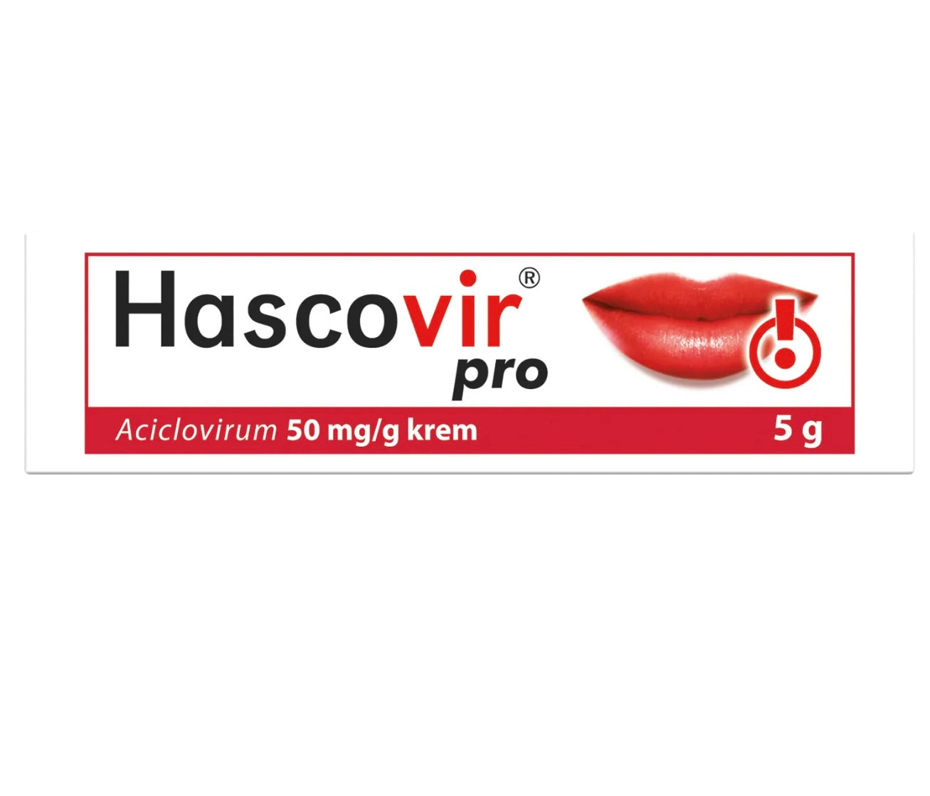 Hascovir Pro 50 mg/ g, krem, 5 g