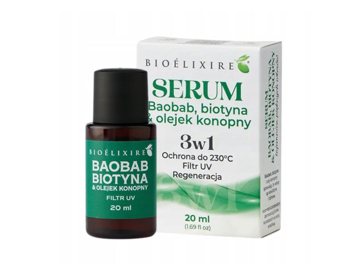 Bioelixire Serum olejek konopny & baobab 20ml