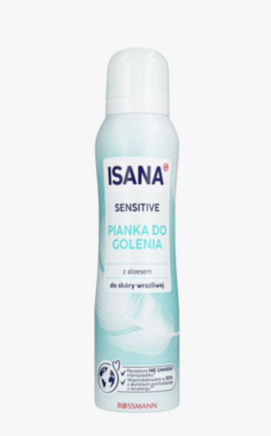 ISANA Sensitive
Pianka do golenia, z Aloesem, skóra wrażliwa