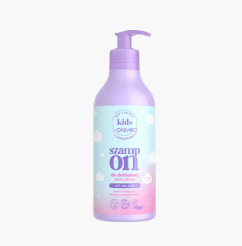 ONLYBIO HAIR IN BALANCE Kids
Szampon do włosów, do delikatnej skóry głowy, od 1. roku