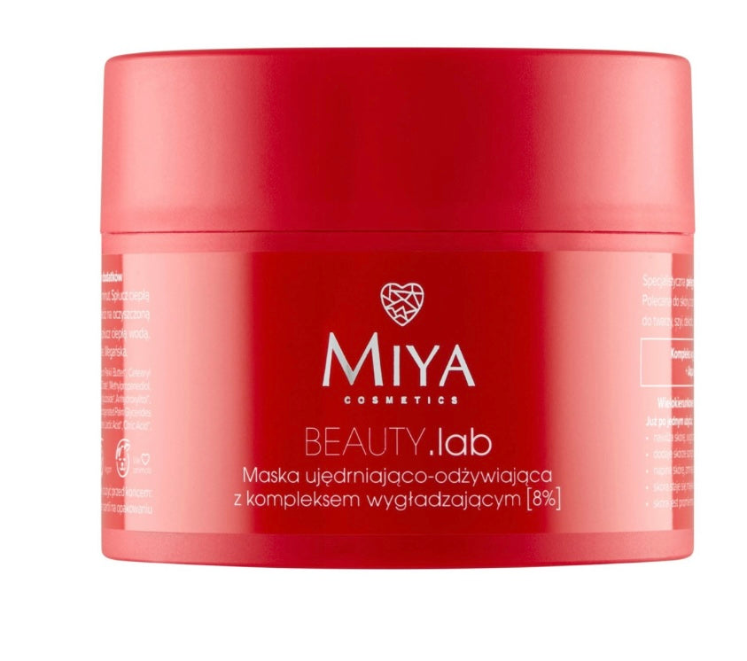 Miya BEAUTY.Lab Maska Ujędrniająco-Odżywiająca z Kompleksem Wygładzającym 8 % 50ml