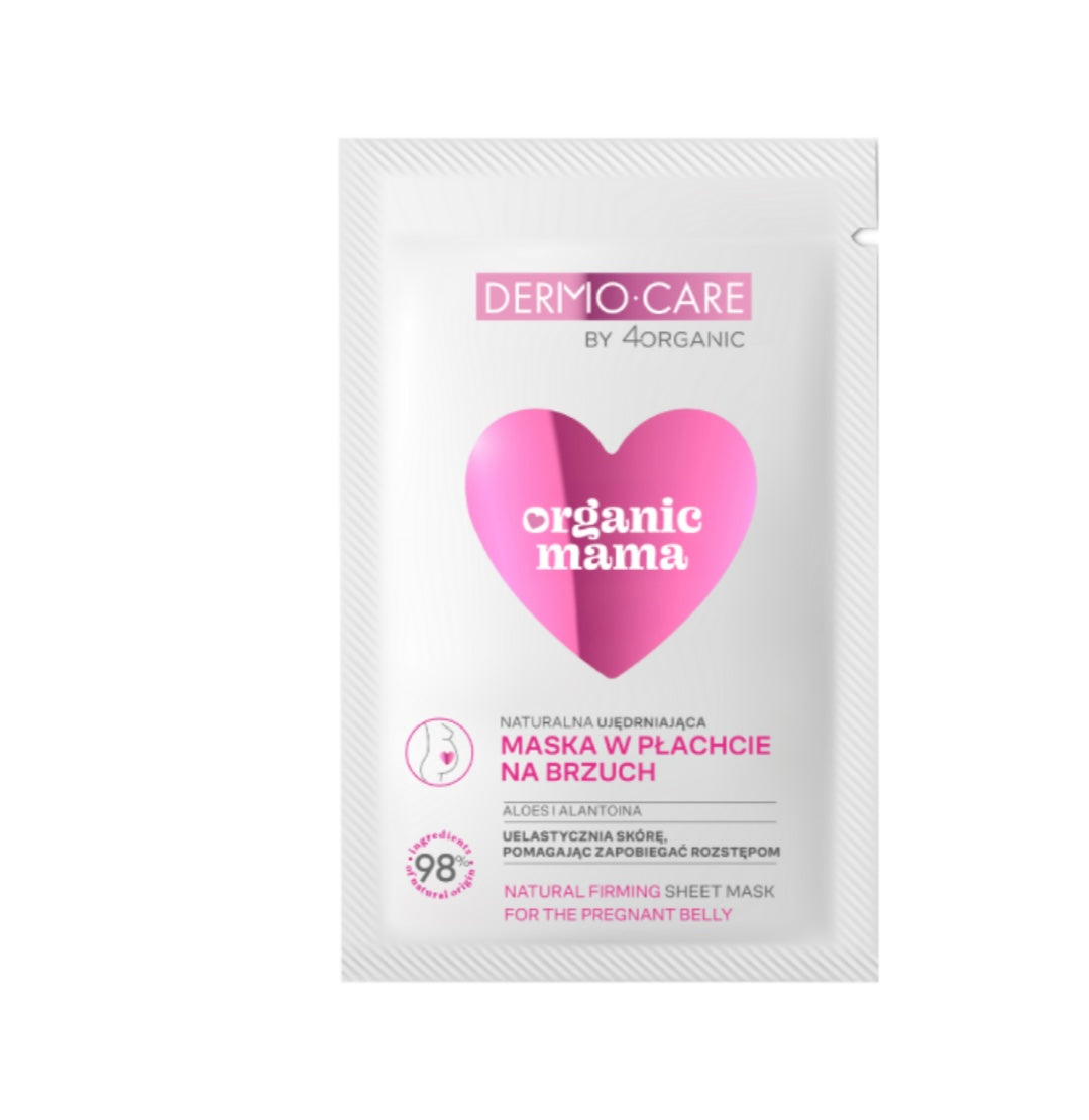 Bebio Naturalna ujędrniająca maska w płachcie na brzuch Organic mama 60 ml 1 szt