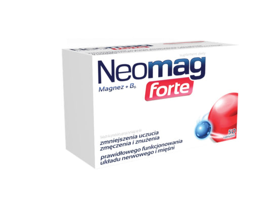 NeoMag Forte Zmniejsza Uczucie Zmęczenia 50 Tabletek
Aflofarm
