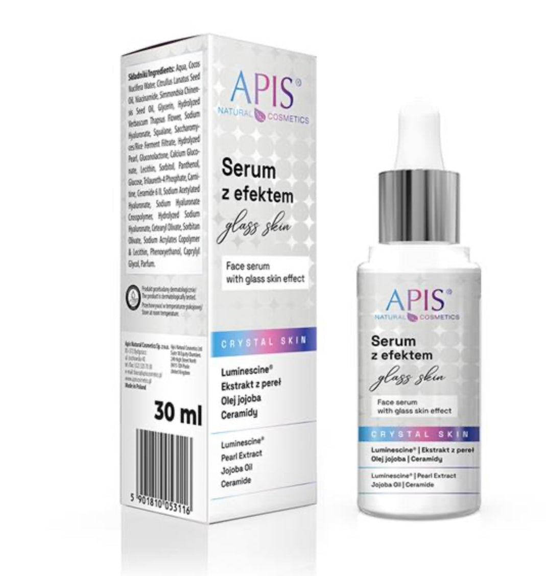Apis CRYSTAL SKIN
Serum do twarzy z efektem "glass skin" / 30 ml