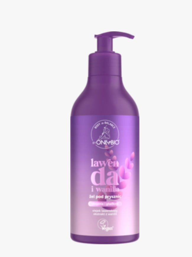 ONLYBIO BODY IN BALANCE
Żel pod prysznic, Lawenda i Wanilia
400 ml