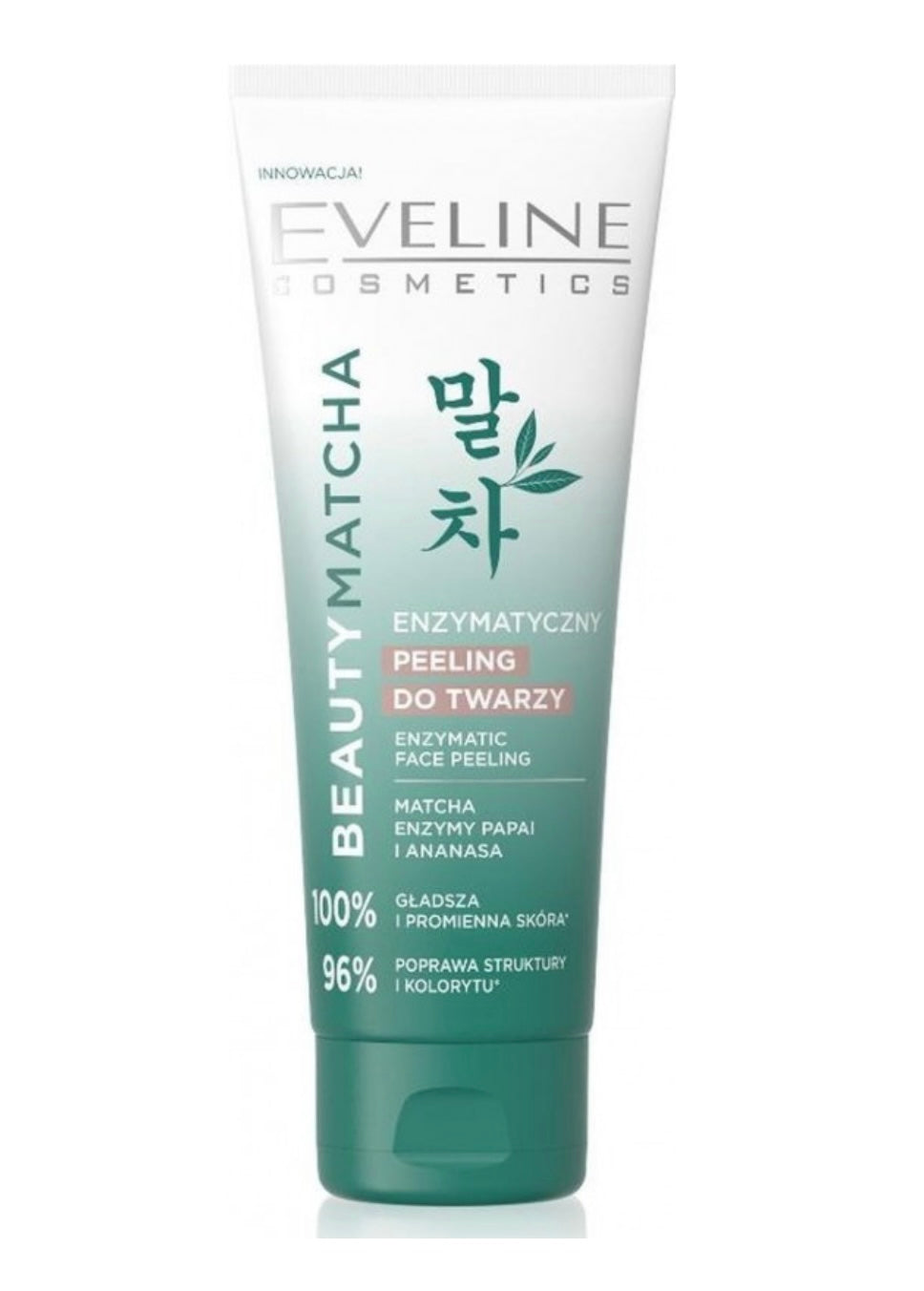 EVELINE BEAUTY MATCHA, PEELING ENZYMATYCZNY, 75 ML