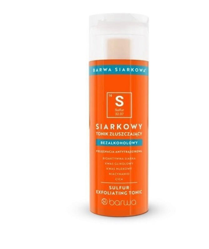 Barwa Siarkowa Siarkowy Tonik Matujący dla Skóry z Niedoskonałościami 200ml
