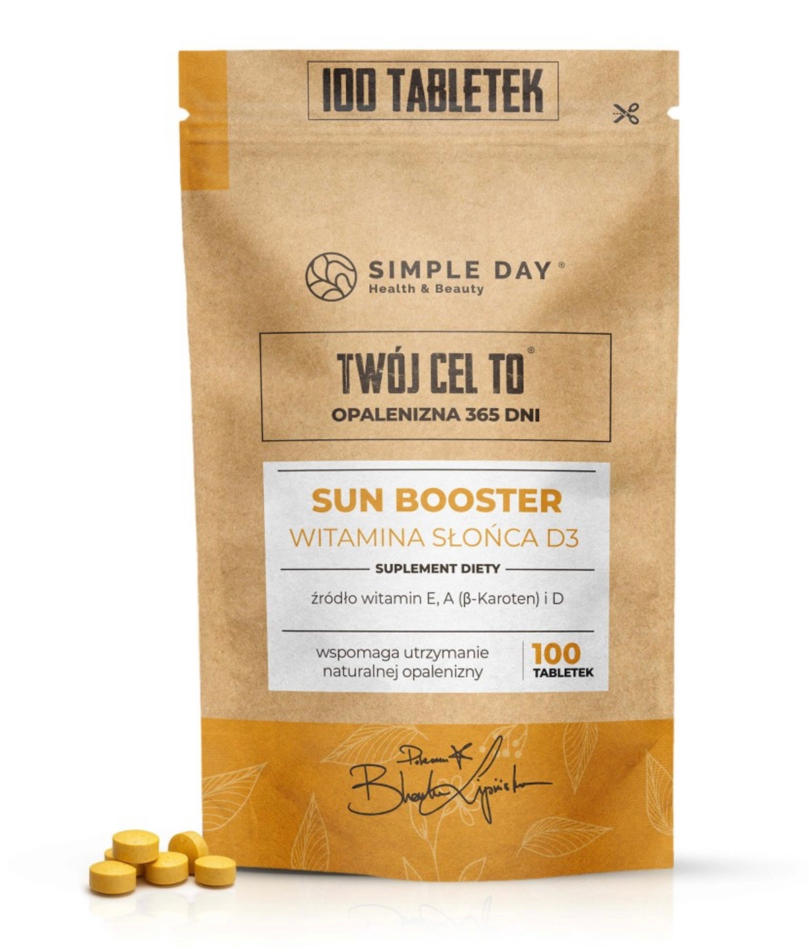 Twój cel Sun Booster – Beta Karoten
Suplement diety wspierający opalanie.