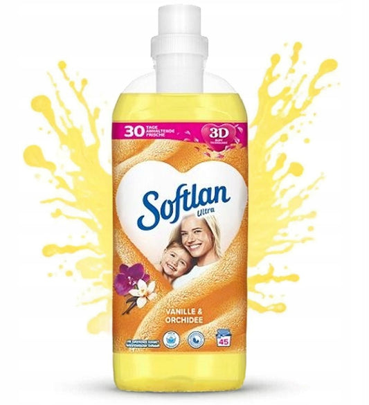 Softlan Płyn do płukania tkanin Wanilia i Orchidea 1L 45 prań
