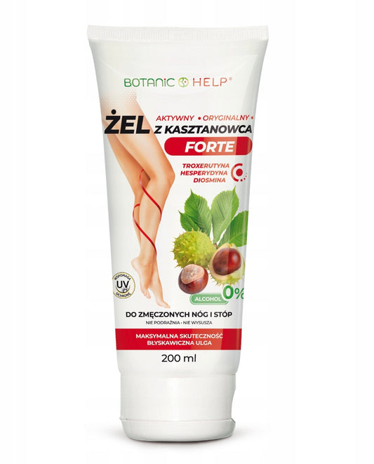Żel z Kasztanowca do Nóg Masc na Żylaki Żel Opuchniete NOGI Naczynka 200ml