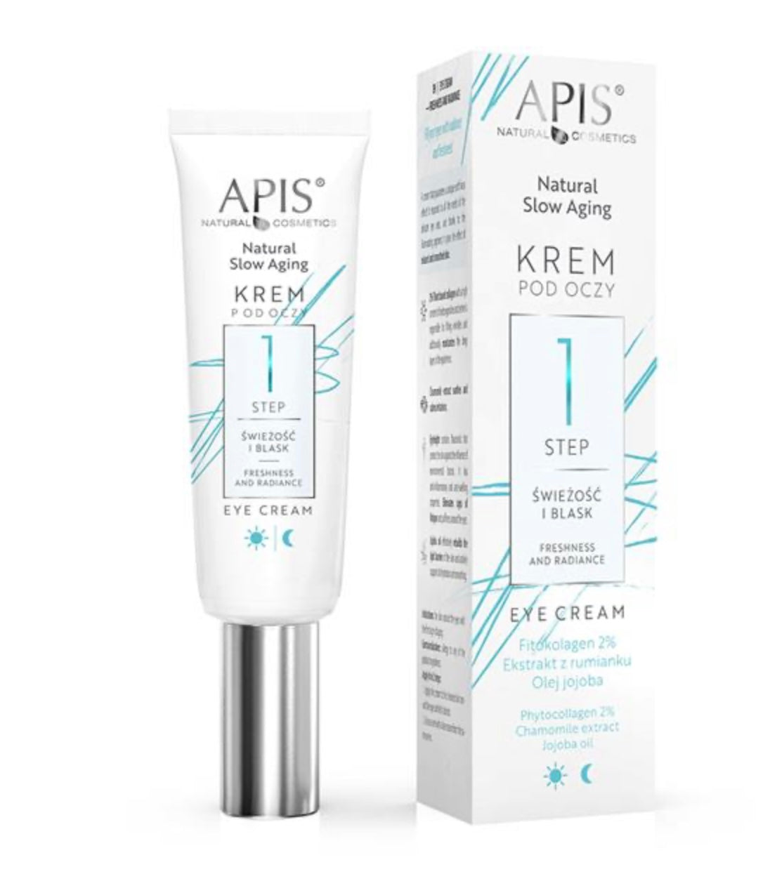 Apis NATURAL SLOW AGING
Krem pod oczy STEP 1 ŚWIEŻOŚĆ I BLASK / 15 ml