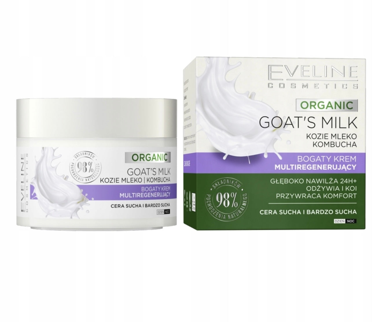 EVELINE COSMETICS Organic Goat's Milk bogaty krem multiregenerujący 50ml