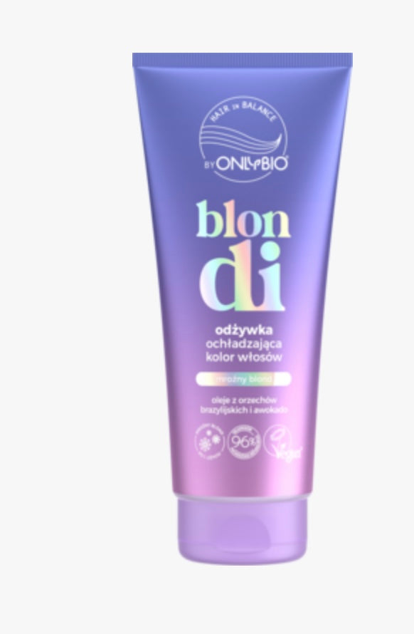 ONLYBIO HAIR IN BALANCE Blondi
Odżywka do włosów, ochładzająca kolor, Mroźny Blond