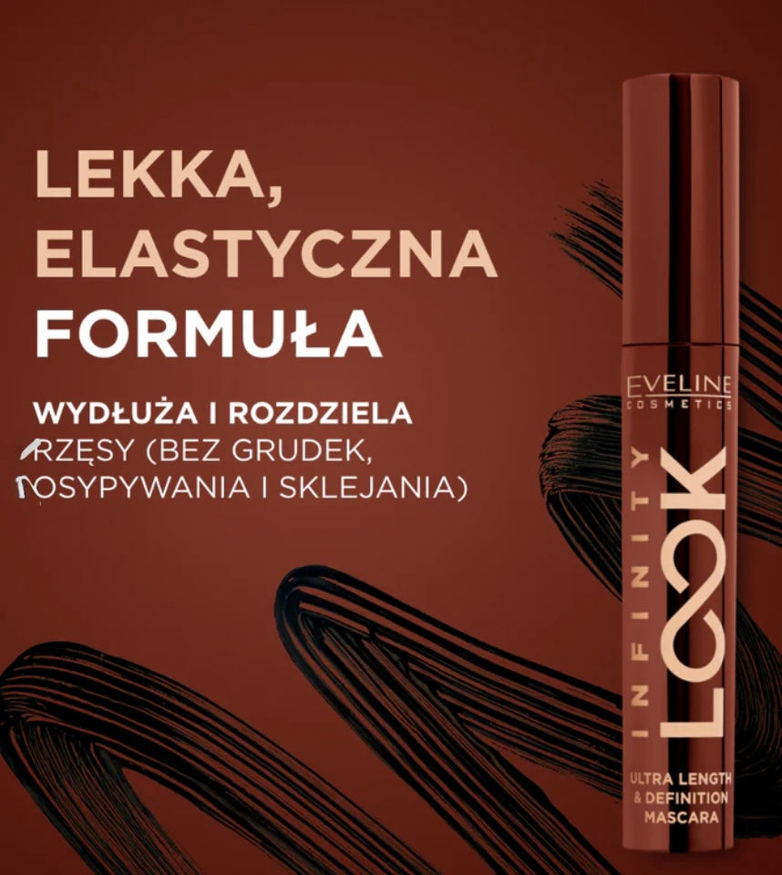 Eveline Infinity Look Volume & Care Serum Mascara Tusz-serum do rzęs Brąz