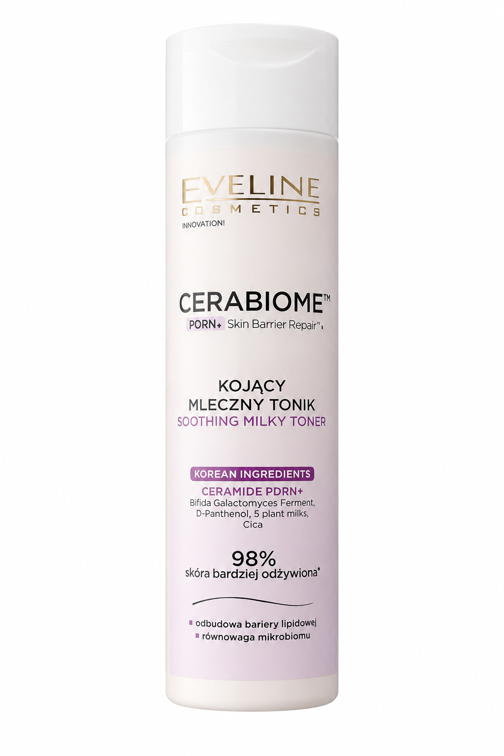 Eveline Cosmetics CERABIOME PDRN+ Skin Barrier Repair – Kojący Mleczny Tonik