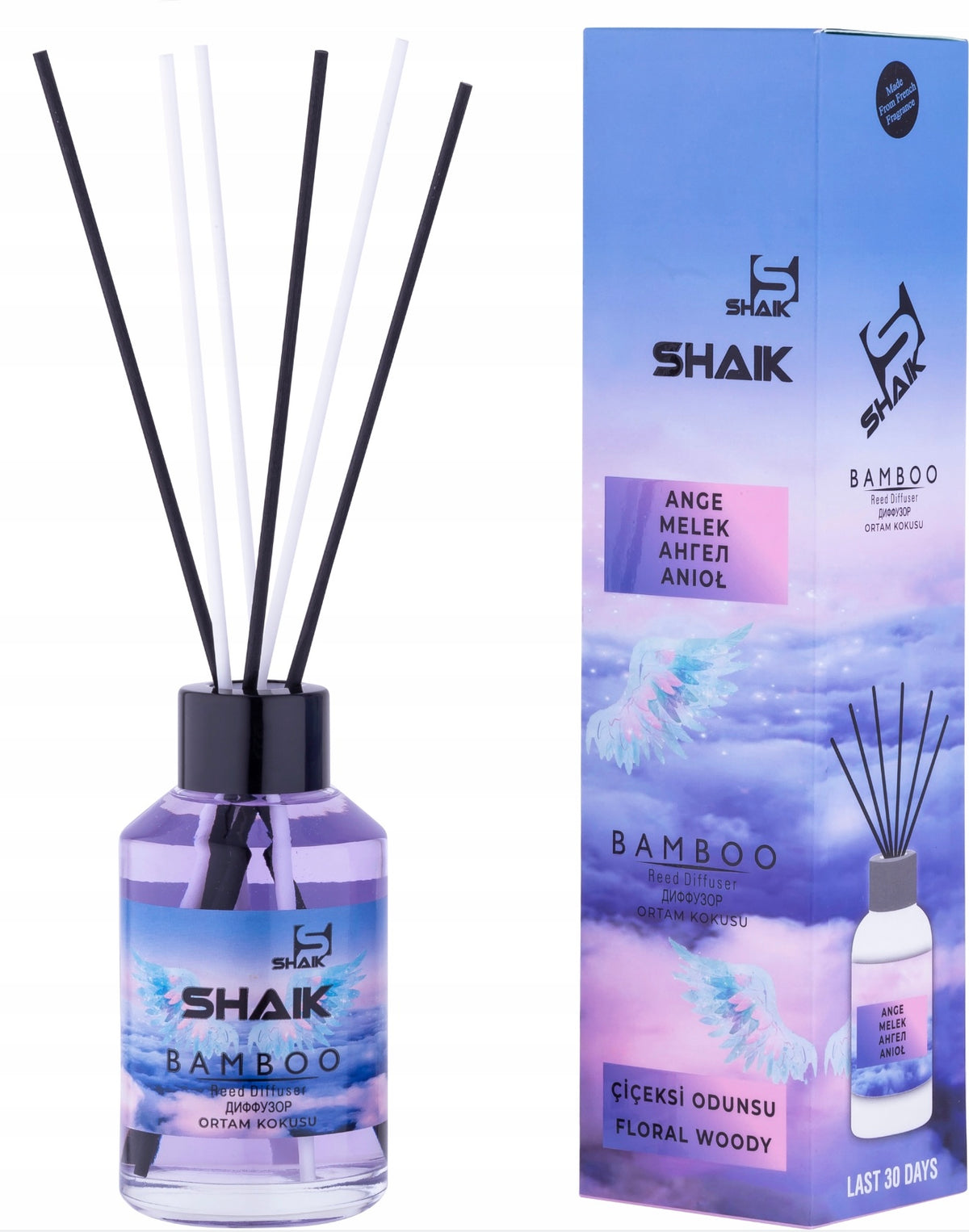 Dyfuzor zapachowy do domu Shaik BAMBOO patyczki ANIOŁ 115 ml